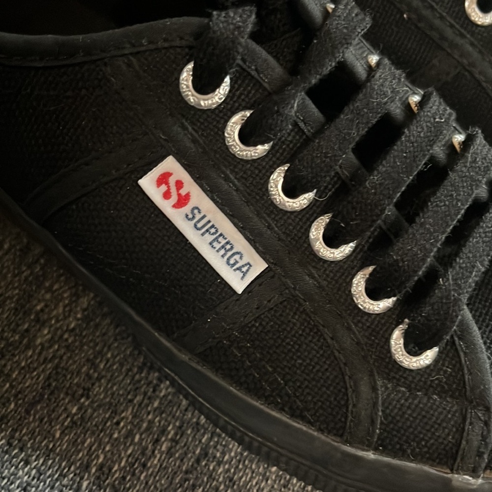 Superga Black Canvas Sneakers - Picture 4 of 8